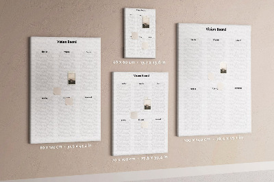 Cork pin board Vision board