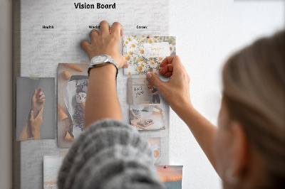 Cork pin board Vision board