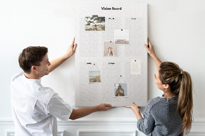 Cork pin board Vision board