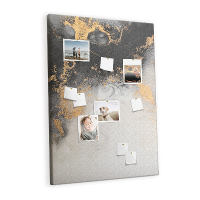 Cork memo board Abstract marble