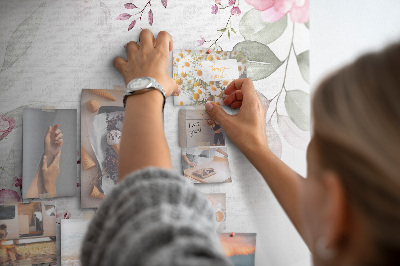 Cork display board Floral outskirt