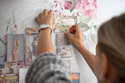 Cork display board Floral outskirt