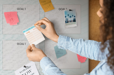 Cork memo board Vision board