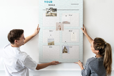 Cork memo board Vision board