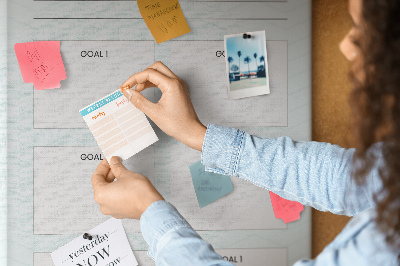 Cork memo board Vision board