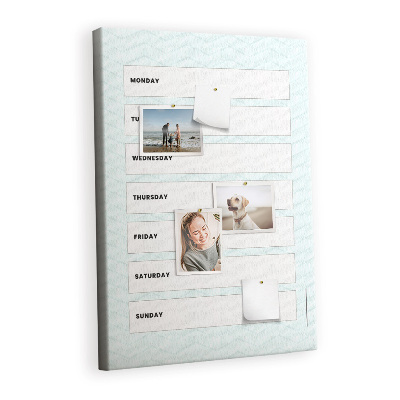 Cork memo board Financial planner