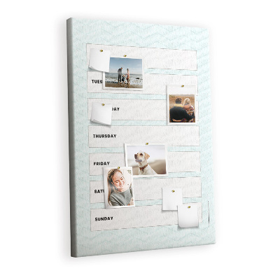 Cork memo board Financial planner