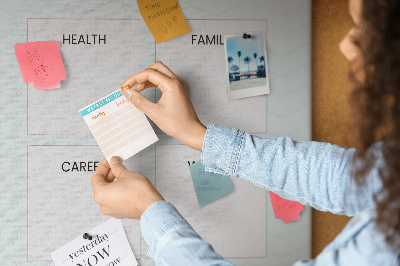 Cork memo board Monthly planner