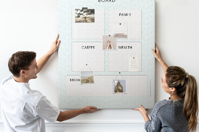 Cork memo board Monthly planner