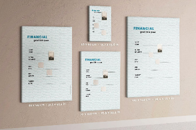 Cork memo board Goal planner