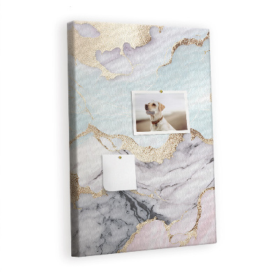 Cork memo board Marble