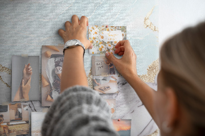 Cork memo board Marble