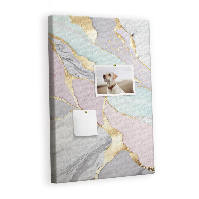 Cork pin board Marble decorative