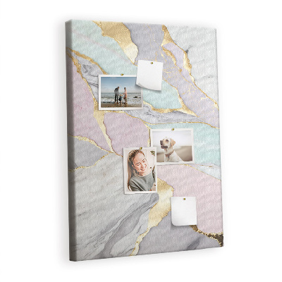 Cork pin board Marble decorative