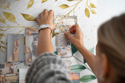 Cork pin board Floral pattern