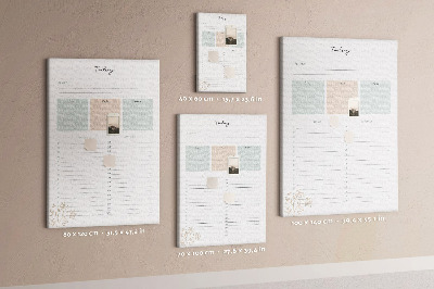 Cork pin board Today planner