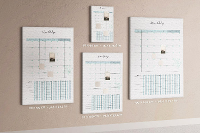 Cork pin board Monthly planner