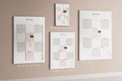 Cork pin board Yearly planner