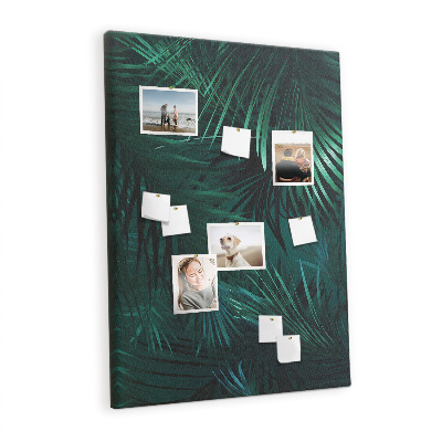 Cork board Tropical palm leaves