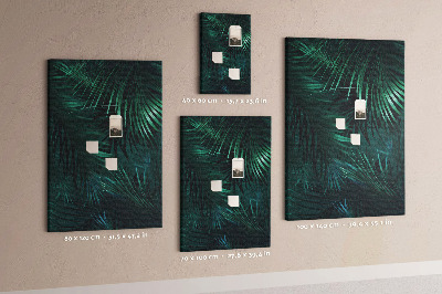 Cork board Tropical palm leaves