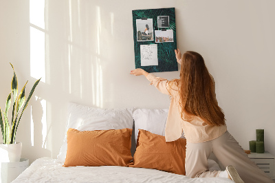 Cork board Tropical palm leaves