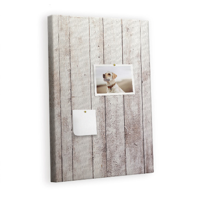 Cork board White wooden boards