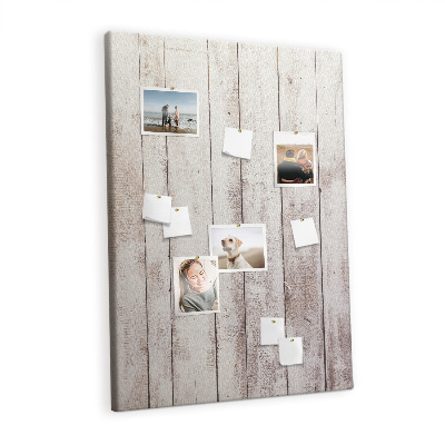 Cork board White wooden boards