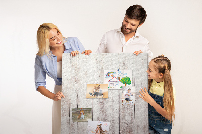 Cork board White wooden boards