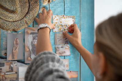 Cork board Hat and flip-flops