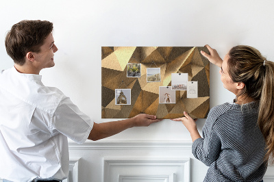 Decorative corkboard 3D abstract