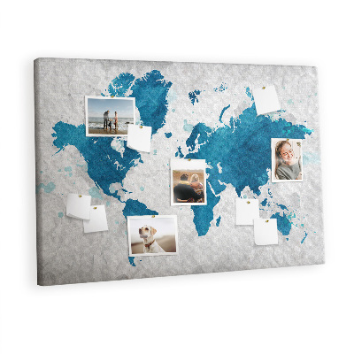 Pin board Map of the world