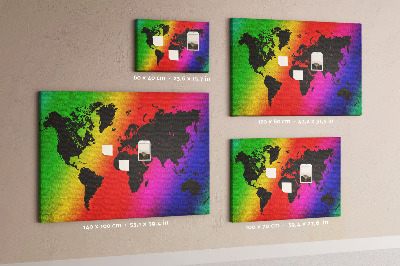 Pin board Map of the world