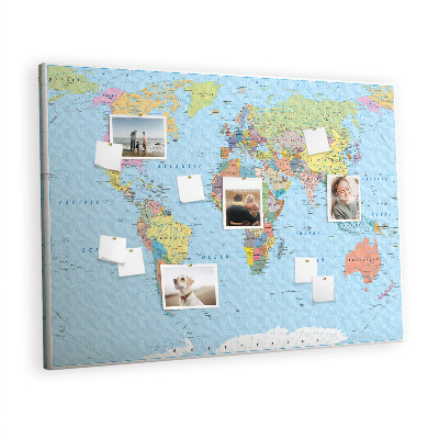 Pin board Detailed map