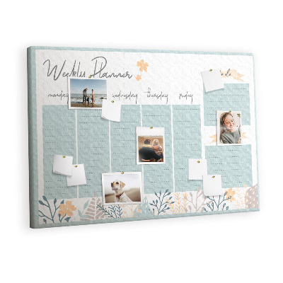 Pin board Floral schedule