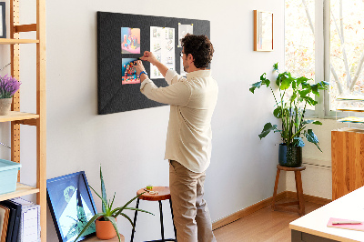 Cork display board Dark wall