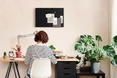 Cork display board Dark wall