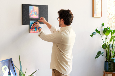 Cork display board Dark wall