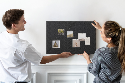 Cork display board Dark wall