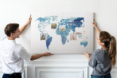 Pin board Map of the world