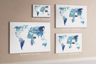 Pin board Map of the world