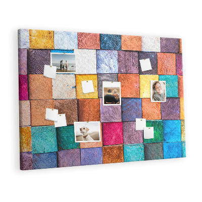 Pin board Wood art cubes