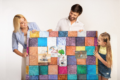 Pin board Wood art cubes