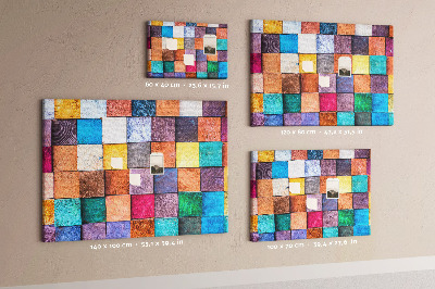 Pin board Wood art cubes