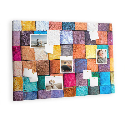 Pin board Wood art cubes