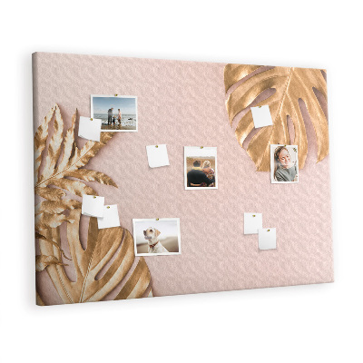 Pin board Tropic gold leaves