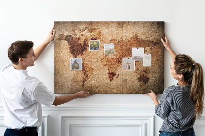 Pin board Vintage map