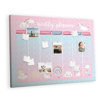 Pin board Unicorn planner