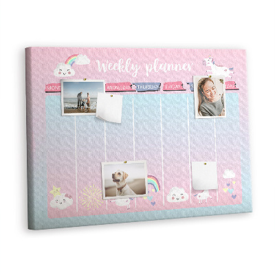 Pin board Unicorn planner