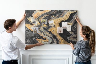 Pin board Gold marble abstract