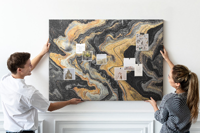 Pin board Gold marble abstract